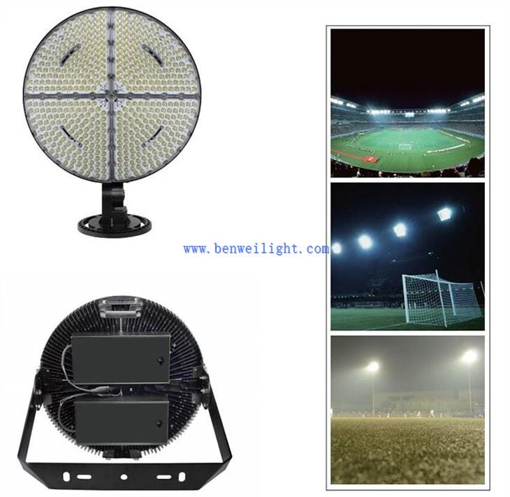 football stadium with lights