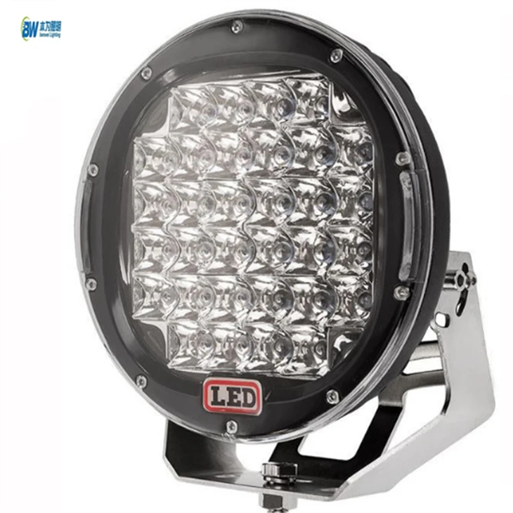 R 96W Round Black LED Spot Driving Work Light 9 Inch best