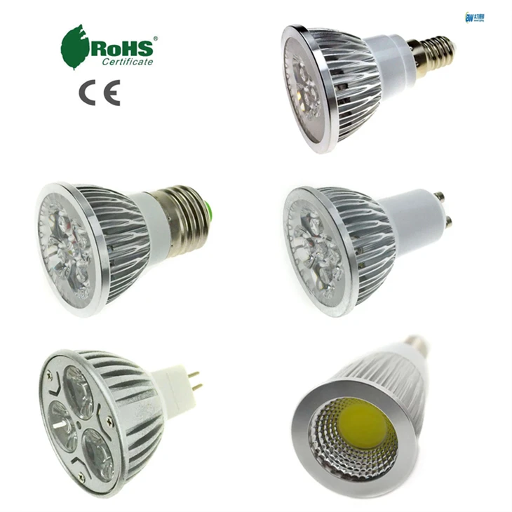 Світлодіодні прожектори E27/GU10/MR16 4W SMD лампи