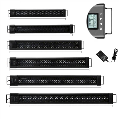 Світильник для акваріума IP68 60W RGB з таймером і розсувним кронштейном