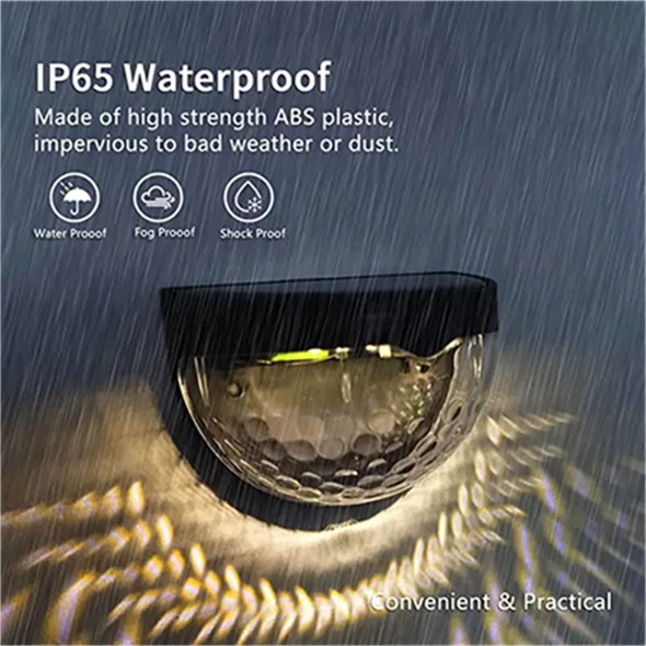 Solar-Powered Waterproof Garden Lights – Wall & Fence Lighting For Outdoor Landscapes