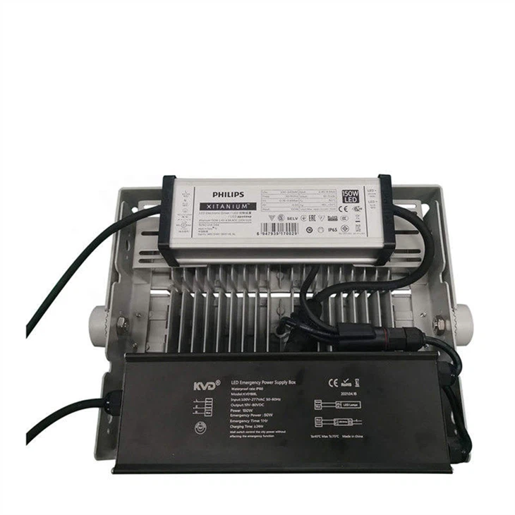 UFO LED Emergency Panel Light: IP65, 90min Backup, Battery Kit factory